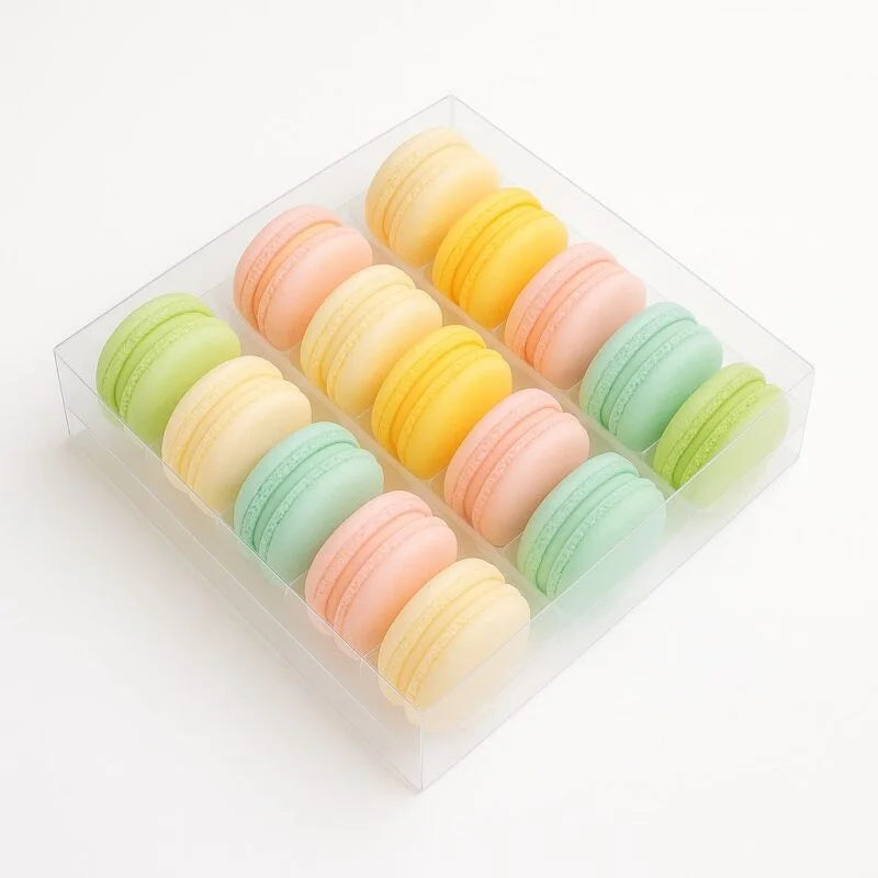 Macaroons in a plastic container Main image