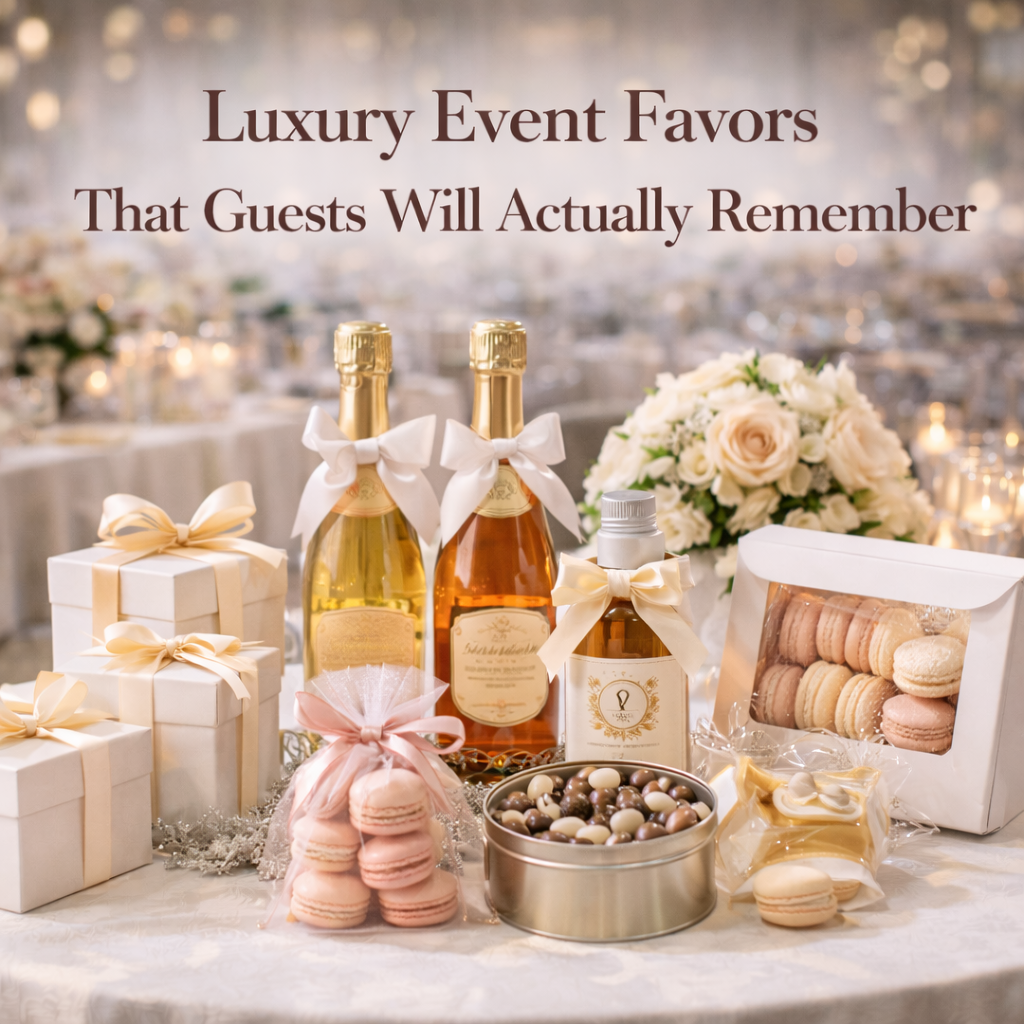 luxury event favors thoughtfully designed to elevate the guest experience